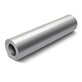 VViViD Silver Metallic Gloss 11.8 Inches x 84 Inches (7 Feet) DECO65 Permanent Adhesive Craft Vinyl for Cricut, Silhouette & Cameo