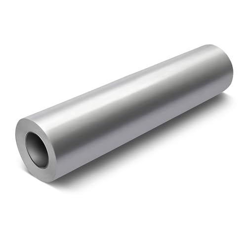 VViViD Silver Metallic Gloss 11.8 Inches x 84 Inches (7 Feet) DECO65 Permanent Adhesive Craft Vinyl for Cricut, Silhouette & Cameo