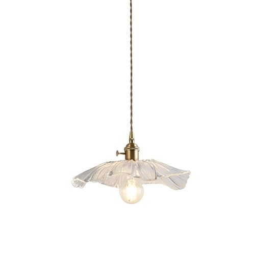 Lustre en verre fleur élimine lumière agressive chambre