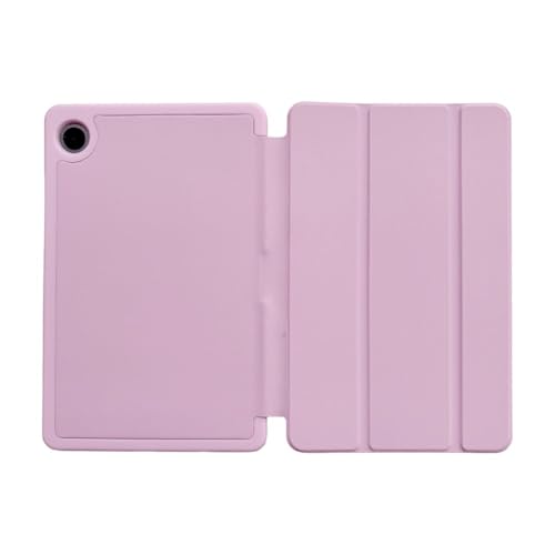 Coque Samsung Galaxy Tab A11 8.7 étui à rabat en cuir silicone rose SM-X133