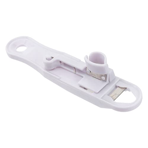 VINTORKY 1pezzi Svuotatore Di Fagiolini Multifunzionale Per Cucina Attrezzo Compatto e Leggero Per Rimuovere Steli Bianco