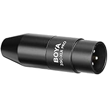 35C-XLRPro 3.5mm TRS to XLR Adapter with 12-48V Power Converter to Plug-in Power Boya