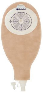 Coloplast19004 SenSura One-Piece System Ostomy Pouch, 10mm-76mm Stoma Size, Opaque, 12-1/2" Length, 630ml Capacity, Pack of 30