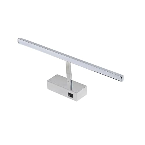 Kanarya 40 cm 8W LED Ayna & Resim Apliği Krom | 4200K Gün Işığı, 720 Lümen, IP45 Su Korumalı, 64W Eşdeğer, Açma/Kapama Anahtarlı, 220V Modern Duvar Aydınlatma Armatürü