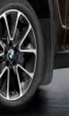 BMW OEM F15 X5 SUV Mud Flap Set (Front/Rear) for 18" Wheels