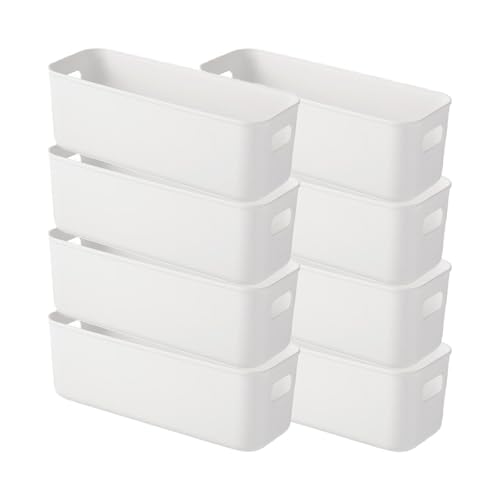 8 Stück Aufbewahrungskorb Klein, Aufbewahrungsboxen Bad Organizer Box...