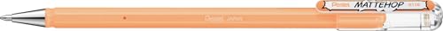 Bolígrafo Pentel MatteHop Gel Punta 1.0mm Naranja Claro Pack 12 miniatura 2