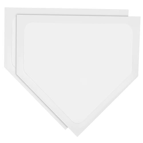 Sosoport 2-Piece Baseball Training Board Set Home Plate Pitcher Plate Weatherproof Portable for Boys and Girls Adults