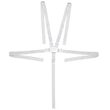 Dual Ferv High Chair Straps Replacement, Adjustable 5 Point Harness High Chair Straps, High Chair Harness Seat Belt for Pram, Buggy, Stroller, Kid Pushchair (Grey)