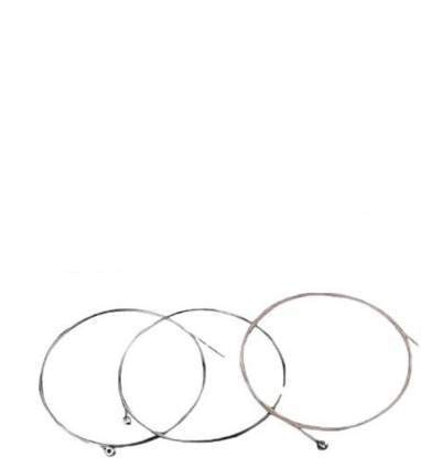 HRB MUSICALS Stainless Steel Acoustic Guitar string 1st E String 2pc, 2nd B string 2pc, (Pack of 4 Pieces)