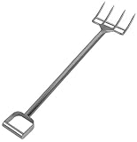 Sani-Lav Super Reinforced Fork with 4, 8-1/2' Stainless Steel Tines - 2074SR