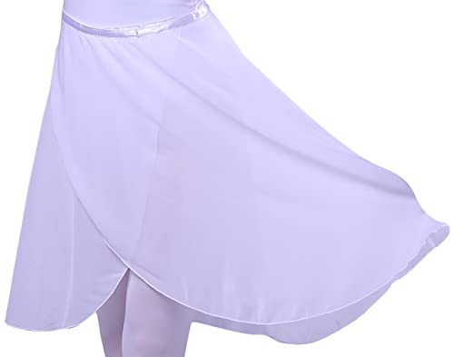 woosun Saia de balé feminina de chiffon para mulheres adultas saia de balé para dança skate sobre ca