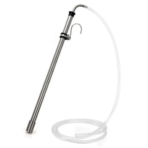 CKSEKD Edelstahl-Biersiphon Mit 1 M Schlauch, Siphon-Abfüllstock-Set, Bier-Transfer-Werkzeug Mit Haken for Weinkübel, Ballon, Waschbar