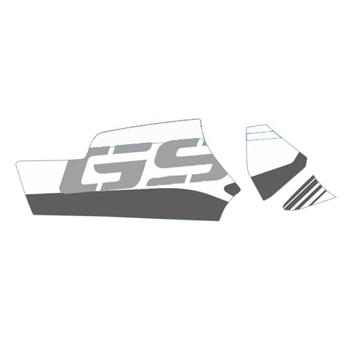 Autocollant Réfléchissant BMW R1200GS LC Kit Stickers Bras Oscillant Argent