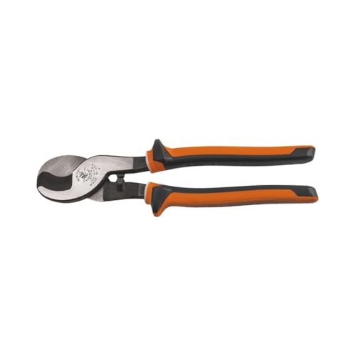 Klein Tools 63050-EINS Electricians Insulated Cable Cutter, Made in USA, Cuts Aluminum, Soft Copper and Communications Cable