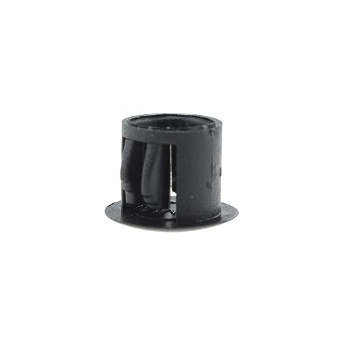Image of 40pcs 3 /8 inch Flush Mount Black Plastic Body and Sheet Metal Hole Plug, Furniture Fencing Post Pipe Insert End Caps
