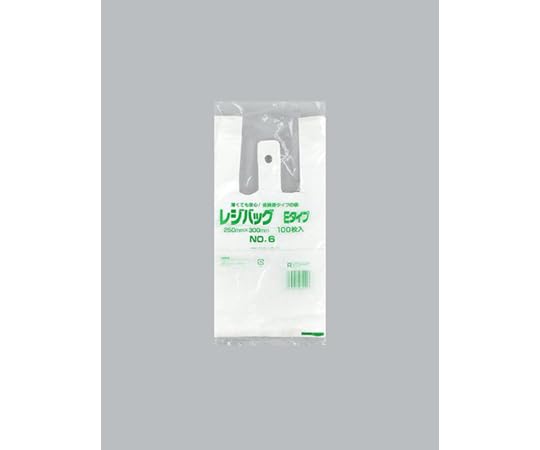 福助工業 レジ袋 レジバッグ 関東 No.6E 1ケース 100個&times;20セット入 00744536