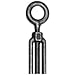 Ken Forging TBE-05-LH-HDG - Turnbuckle Eye - 1/2-13 x 4-5/8" - Galvanized - Made In USA, (Pack of 5)