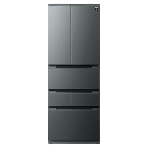 シャープ 冷蔵庫 457L 幅65cm 奥行薄型63cm 大容量冷凍 3人家族以上 観音開き オートクローズ ドアポケットが広い 省エネ 静音 6ドア 3種の製氷 SJ-MF43R-H ダスクダークメタル (B0GRZ4SCPM) Amazon価格推移・価格追跡