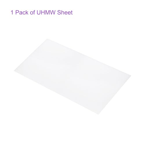 Image of DMiotech 24 x 48 x 1 /8 Inch Plastic UHMW Sheets, Ultra High Molecular Weight Polyethylene, Opaque White Polyethylene Board for Automotive, Chemical, Manufacturing, DIY Home Kitchen