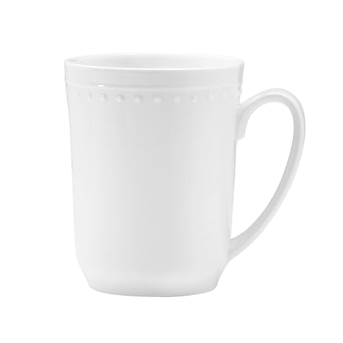 Everyday White Beaded Mugs Set