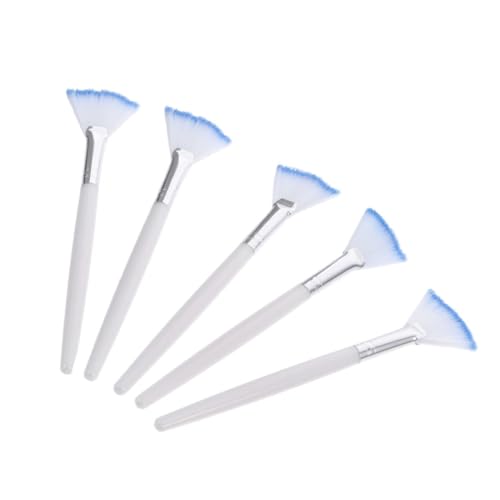 IWOWHERO Skincare Mask Brush Set 5pcs Face Mask Brush Fan-shaped Brush for Home Beauty Routine