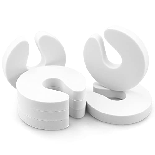 Fermaporta Bambini Schiuma Ferma Porta Sicurezza Dei Bambini Dito Ferma Porta In Schiuma,Sicurezza Del Bambino E Pets Proteggere From Getting Bloccato Nella Stanza (Bianca 6 Pcs)
