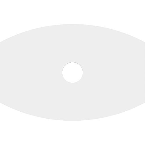 Image of Ekena Millwork CMP14X9KY-02000 Kailey Architectural Grade PVC Contemporary Urethane Ceiling Medallions 14 inchW x 9 3 /8 inchH x 2 inchID x 7 1 /2 inchC x 1 inchP