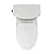 TOTO® Drake® II 1G® Two-Piece Elongated 1.0 GPF Universal Height Toilet with CEFIONTECT and SS124 SoftClose Seat, WASHLET+ Ready, Colonia White - MS454124CUFG#11