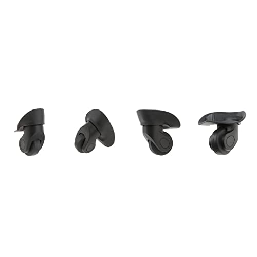 4 Pieces Suitcase Luggage Mute s Replacementers for Trolley Black 360 Degree s - Easy Installation3