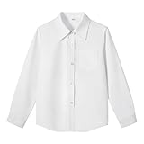 DESIGN SCOLAIRE CLASSIQUE : Col pointu impeccable, manches longues avec poignets boutonnés et poche poitrine fonctionnelle pour une allure soignée et professionnelle, idéale pour un usage quotidien.