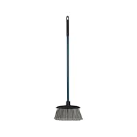 Homéa, Mini-Besen, Metall, Höhe 67 cm, Anthrazit und Pfauenblau