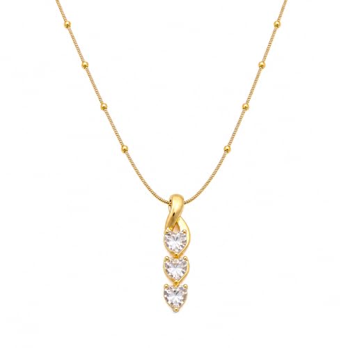 Image of RIDHVEE Anti-Tarnish Gold Plated Pendant Necklace for Women & Girls | Skin Friendly Lightweight Fashion Jewellery | Elegant Minimalist Chain Necklace & Gifting