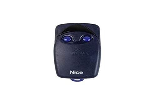 Nice - FLO2 - Télécommande de Portail 2 Boutons 433,92 MHz, Code Fixe, remplace également Les télécommandes FLO1 FLO2 (SWITCHS)