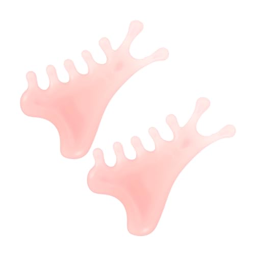 KOMBIUDA 2pcs Wide Tooth Massage Comb Scalp Portable Brush for Head Neck Eye Body Relaxation Men Relaxation