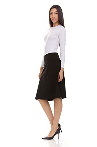 Kiki Riki Women's Cotton A-line Spandex Skirt3