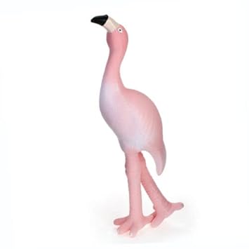 Pets Empire Natural Rubber Flamingo chew Dog Toy Cute Pet Shape Dog Toys for Dogs Interactive Latex Rubber Squeeze Toy 1 Piece (Color May Vary)