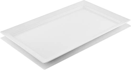 G.E.T. Enterprises White 18 Melamine Plastic, Display Tray - Bake & Brew, Break Resistant Dishwasher Safe Melamine Plastic, Bake & Brew Collection ML-116-W (Pack of 1)
