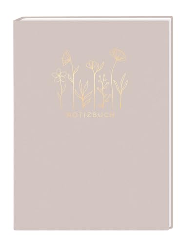 Carnet de notes Grafik-Werkstatt souple 18x23,5 cm à motifs fleurs avec 148 pages pointillées