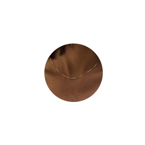 Tewiky Dainty Necklace for Women, Gold Plated Box Chain Simple Minimalist Thin Aesthetic Chain...