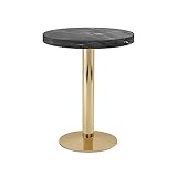 Table Basse Facile à Installer, Table d'accueil Durable De Table De Visiteur d'entreprise De Bureau d'entreprise(Size:60 * 75CM,Color:Noir)