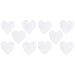 Ciieeo 10 Pcs Painting Heart Shaped Heart Canvas Heart Shaped Plates Panel Boards Heart