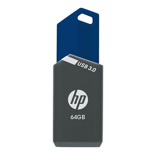 HP x900w USB 3.0 Flash Drive, 64GB, Gray/Blue - image 1