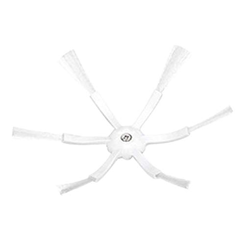 Cepillo lateral blanco de 6 brazos para robot aspirador Xiaomi | piezas de aspiradora profesionales de repuesto para Xiaomi Mi Robot + Cleaner Roborock Cover