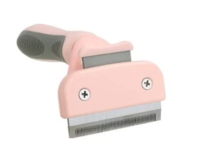 TopMed ETS Deshedding Tool For Dogs & Cats, Pet Grooming Brush For All Kind Of Pet Hair, Reduces Shedding Effectively Proven Grooming Tools for Dogs Cats and Other Animals (Small, Pink)