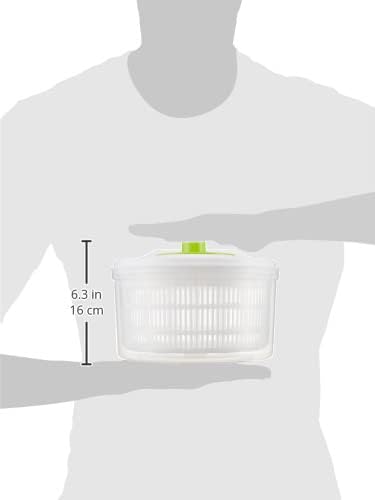 Greenco Easy Spin Manual Salad Spinner, 4 -Quart