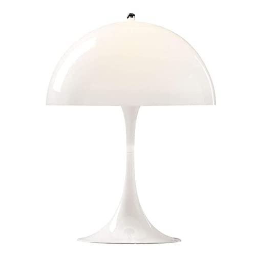Lampe de table champignon moderne et luminaire de chevet blanc branché