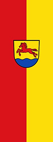 Drapeau Stutensee anticline vertical 400x150cm pour mât sans enroulement