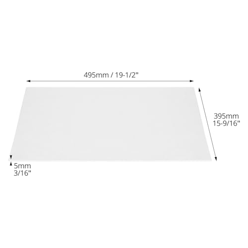 QWORK® 20 Stück Ölauffangmatte, 50 x 40 x 0.5 cm Ölsaugtücher, Ölauffangmatte für Fabriken, Öldepots, Reparaturwerkstätten