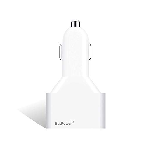BatPower CCA2 120W Car Charger Power Supply for MacBook Pro 15 13 Retina MacBook Air 13 11 Car Adapter (MagsafeL Magsafe2 Connector), Dual QC USB Quick Charge Fast Charging for Tablet Smartphone